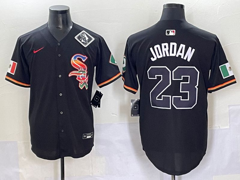 Men 2025 Chicago White Sox #23 Jordan Black Game Nike MLB Jersey style 56->florida panthers->NHL Jersey